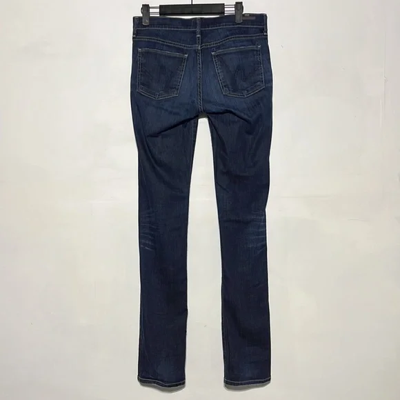 Citizens of Humanity Ava Low Rise Straight Leg Dark Wash Denim Jeans Size 27 - Picture 9 of 14